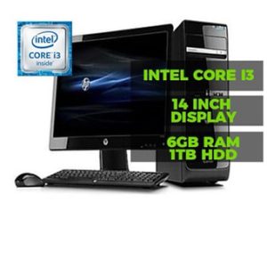 Hp Pro 3400 Microtower Business PC - Intel Core I3, 8GB RAM, 1TB HDD,Win 10 Pro & MS Office Pro 2016