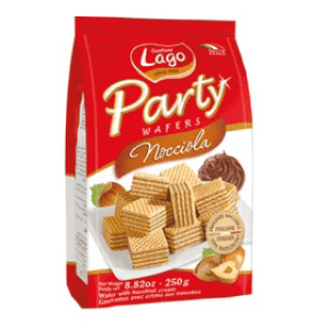 Lago Mini Party hazelnut Wafers 250g