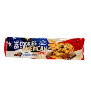 kleo big cookies in american style with chocolate chips 225g