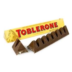 Toblerone Swiss Milk Chocolate With Honey & Almond Nougat 100g