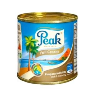 Peak Full Cream Unsweetened Evaporated Milk 160g