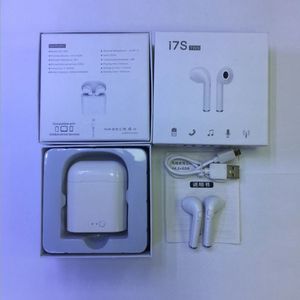 I7 Wireless Bluetooth Headset With Charging Compartment True Stereo-White