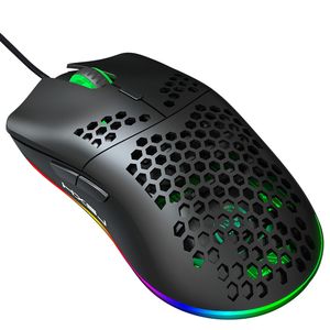 Hxsj HXSJ J900 USB Wired Gaming Mouse RGB Gaming Mouse With Six