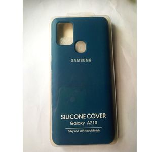SILICONE BACK CASE FOR SAMSUNG GALAXY A21s Blue