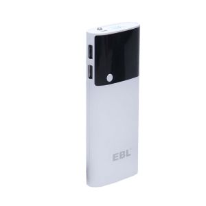 Ebl 12000mAh Portable Power Bank With Dual Port - H19 - White