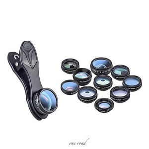 10 In 1 Phone Camera Lens Kit Fisheye Wide Angle Macro Lens