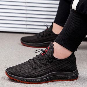 Men's Breathable Lace-Up Sport Shoes Sneakers-Black
