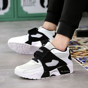 Men Sneakers Running Lace-up Outdoor Sport Shoes-white.