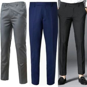3 In 1 Smart Suit Trouser For Men - Black Ash Royal Blue