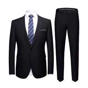 Trendy Men's Corporate Suit - Black
