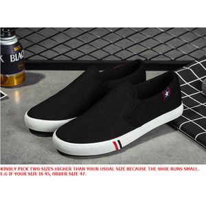 Unisex Leisure Slip On Sneaker- Black