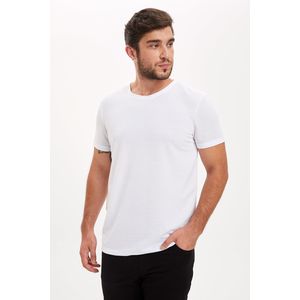 Defacto Man White Slim Fit T-Shirt M6608AZ-WT34