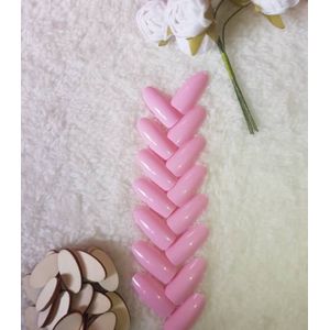 (20pcs)- Fast And Easy To Wear Manicured Pink Press On Nails