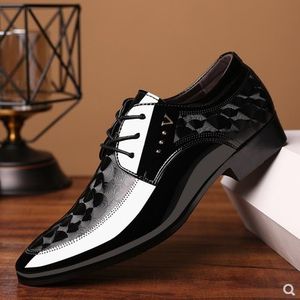 Mens Business Shoes Soft Leather Shoes Black