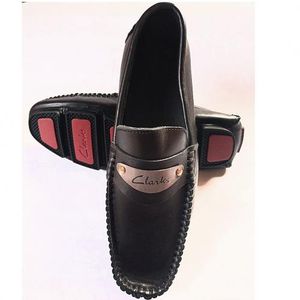 Clarks Mens Clarks Shoe Formal Shoe Loafers - Black BIG FITTING