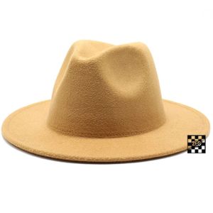 Premium Fedora Nude ZedHat. - Wide Brim Cream Brown Hat-
