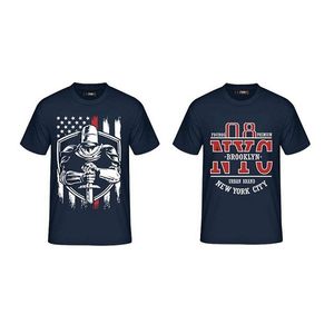Fouros Combo Pairs Of Two Quality Tshirts - Navy Blue