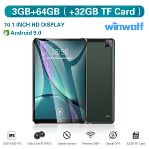 Winwolf PC HD HDD Octa Core 4G Phone Tablet 64G (+32G TF Card)+Leather Case