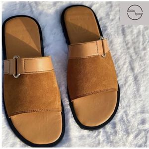 Men's Pale Brown Slippers - Light Brown