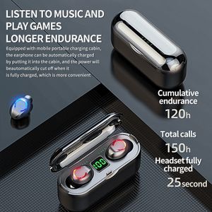 Wireless Headset Bluetooth5.0 Earphones Earbuds Charging Box