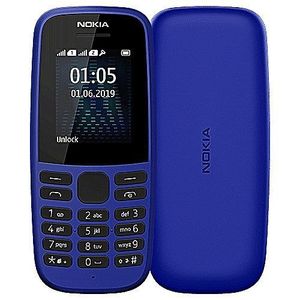 Nokia 105 (2019) Dual SIM FM Radio TORCH 800mAh Battery - Blue