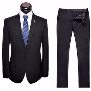 Die Caprie Men's Formal Suit - Black