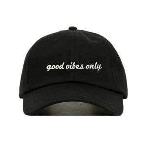Good Vibes Only Baseball Cap - Black