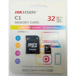 Hikvision 32GB Memory - C1 Consumer Class Micro SD Card