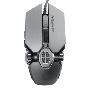 DPI Professional Mouse Mechanical Gaming USB Wired Mouse - Metal Gray