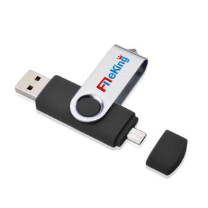 FileKing 32GB USB OTG Flash Drive For Android & Computers - Black