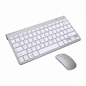 Ultra Thin 2.4GHz Wireless Keyboard And Mouse-White