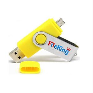 FileKing 32GB USB OTG Flash Drive For Android & Computers - Yellow