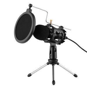 Video Microphone Kit With Mini Microphone Tripod Shock