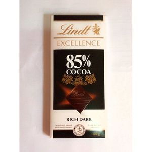 Lindt Excellence 85% Cocoa Dark Chocolate Bar 100g