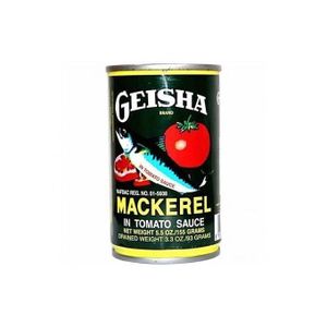 Geisha Mackerel In Tomato Sauce (12 Cans)