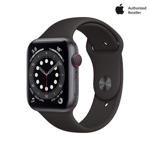 Apple New Apple Watch Series 6 (GPS 44mm) - Space Grey Aluminium Case With Black Sport Band