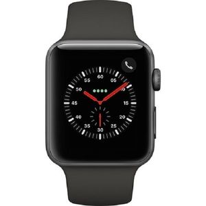 Apple Watch Series 3 (GPS) 42mm Space Gray Aluminum Case With Black Sport Band - Space Gray Aluminum